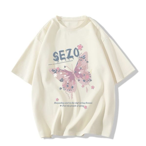 Kaos wanita aesthetic - Gambar 2