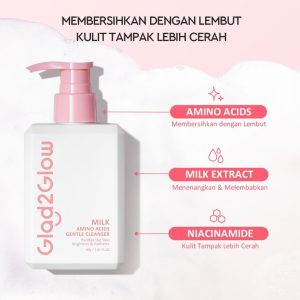 Glad2Glow Milk Amino Acids Gentle Cleanser